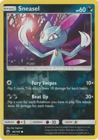 Celestial Storm Sneasel #86/168 reverse holo